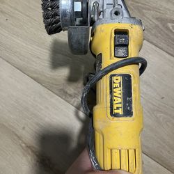 DeWalt Corded Angle Grinder w/ Wire Cup Brush