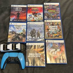 PS5 Game Bundle With Contoller & Dual Charging Dock