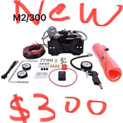 Trailer Load Leveling Air Suspension Compressor Kit For Air Lift 25980EZ Remote WirelessOne