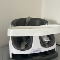 Ingenuity Baby Base 2-in-1 Booster Feeding and Floor Seat with Self-Storing Tray