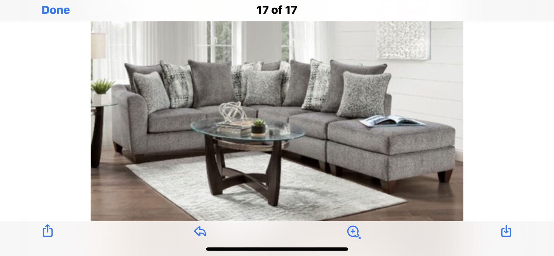 Brand new sectional hurry only one left to sell came in by mistake 1299