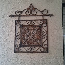 2 Wrought Iron Wall Hangings Both For $15 Or $10 Each