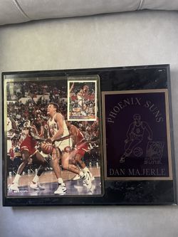 Dan Majerle Autographed 8x10 Photo And Also Autographed Trading Card
