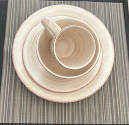 Ceramic Dinnerware Set of 6 with Cup and Plates