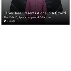 Three Oliver Tree Tickets 