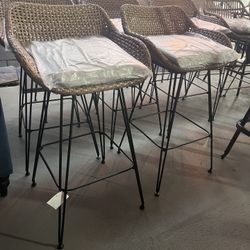 Wicker Barstools 