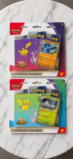 Pokémon 30th Celebration Tech Sticker Collection (Per Unit)