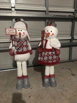 Snowmen indoor decorations