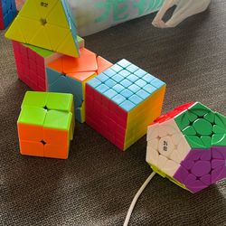 6 Rubiks Cube Set,  
