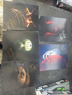 Halloween Horror autograph signed posters