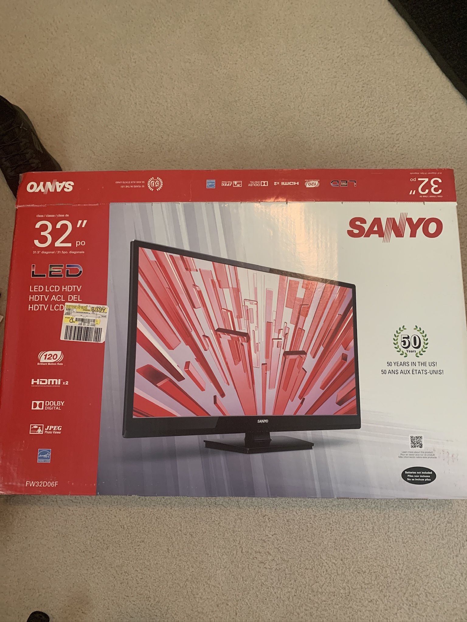 Sanyo 32β LED TV - Moving Sale