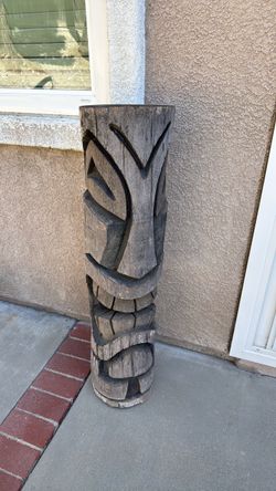 Wooden Tiki Man