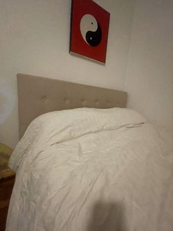 Beige Bed frame For Sale