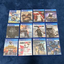PS4 Video Games (12 Total) Great Condition