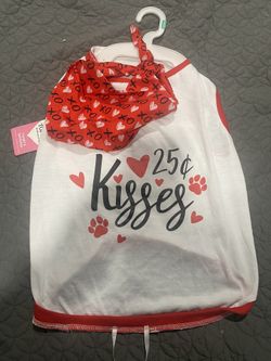 Dog Valentine Shirt With Bib