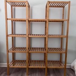Multi Functional Bamboo Shelf