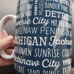 Michigan  Names Large Coffee Mug 