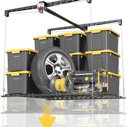 Overhead Garage Ceiling Storage Lift – 4x4ft, 250lb – E8