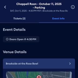 General Parking Chappell Roan Pasadena 10/11