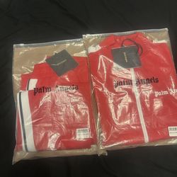Red Palm Angel Track Suit Set