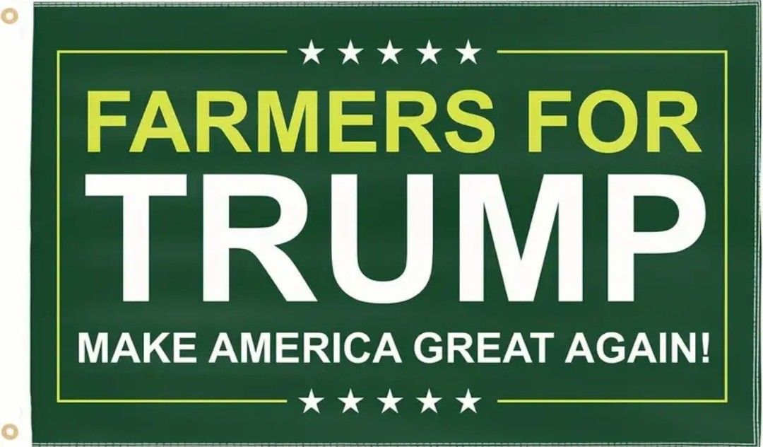 NEW FARMERS FOR TRUMP 3'X5' FLAG