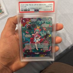 2025 One Piece OP14-EB04 EN Special Alternate Art #065 Sugar PSA 10 GEM MINT