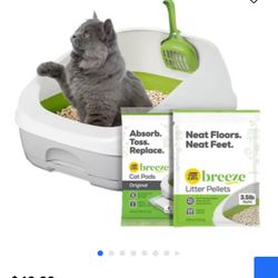 Tidy Cats Breeze Litter Box with extras