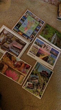Collection of 6 Philippines postcards