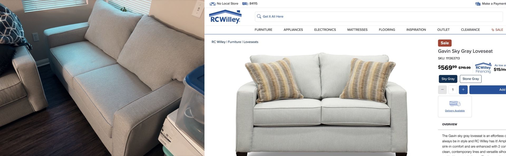 Two Couches (Sofa And Loveseat)