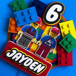 Lego Party Cake Topper