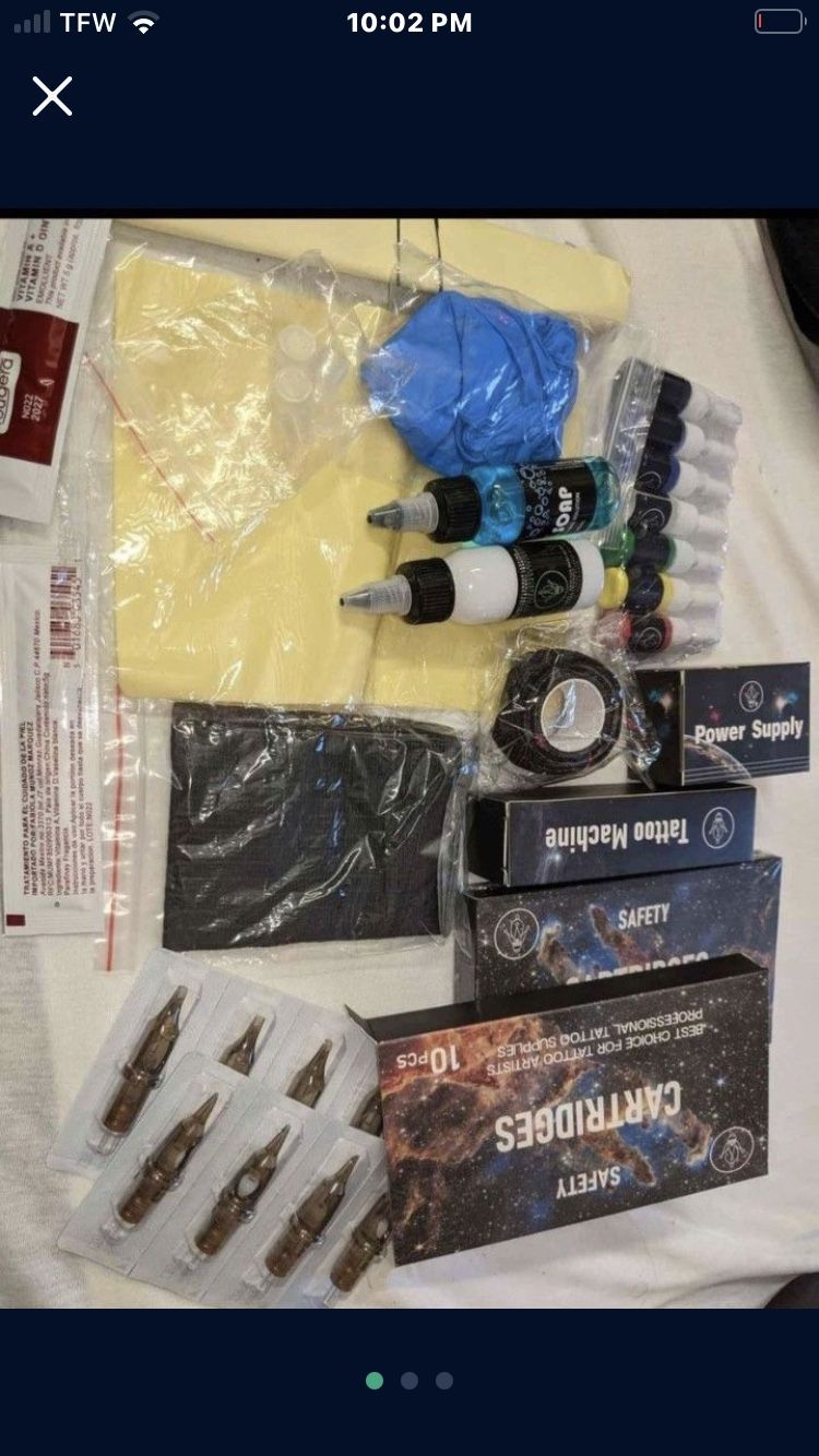 Portable Tattoo Machine With Full Kit