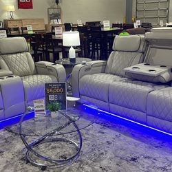 Power reclining Sofa And Loveseat 