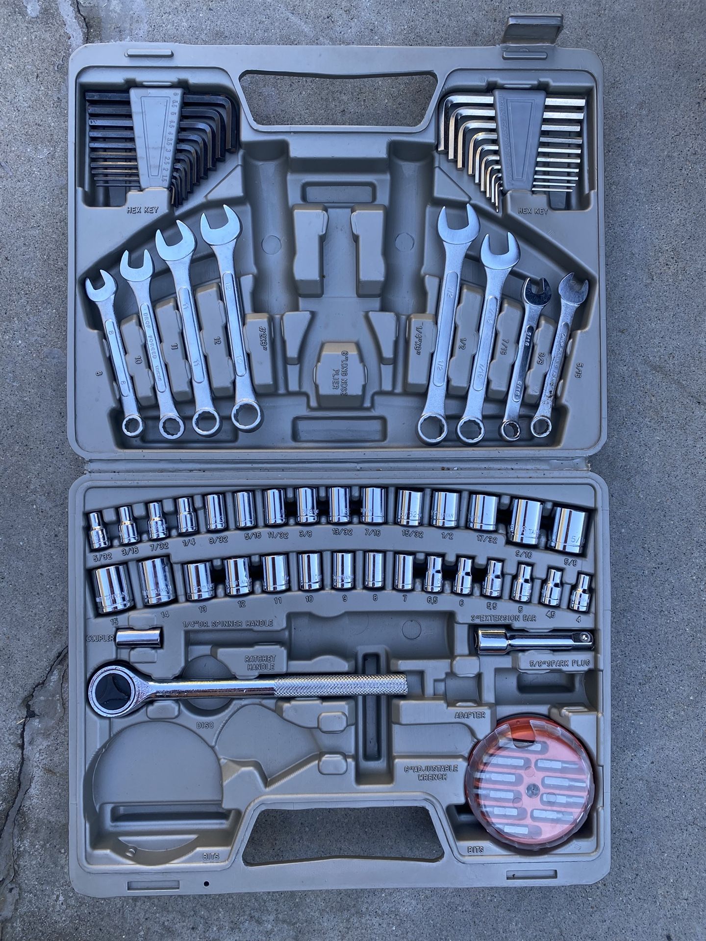 Unbranded Tool Set Ratchet, Wrenches, Allen Wrenches