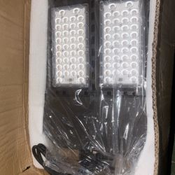 Bright NICOR AQUILA 150W LED area light. Super powerful, 19500 lumens and 4000K color temperature. Great for outdoor spaces. Measures 19" L x 13.2" W 