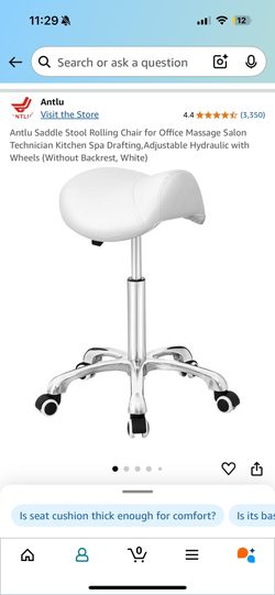 Saddle Stool Rolling Chair