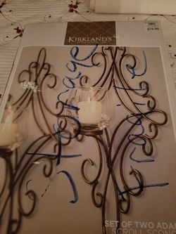 Set of two candle holders new never opened