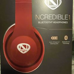NCredible1 Bluetooth Headphones-Brand New 