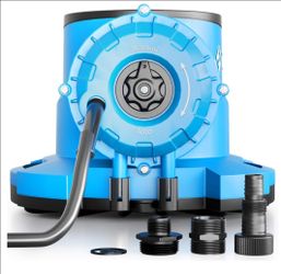 FOTING 1/3HP 2050GPH Automatic Swimming Pool Cover Pump,Submersible Water Pump, Water Removal with 3/4” Check Valve Adapter & 25ft Power Cord, Drainag