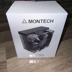 MONTECH NX400 - CPU Air Cooler, Single Tower, 4 Advanced Heat Pipes, 52-fin Heat Sink