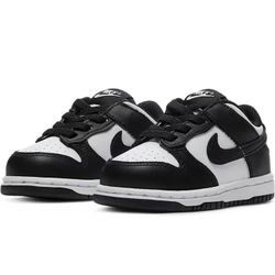 Nike Toddler Dunk Low Retro White Black Panda Size 9C 