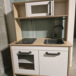 DUKTIG
Play kitchen, birch, 28 3/8x15 3/4x42 7/8 "