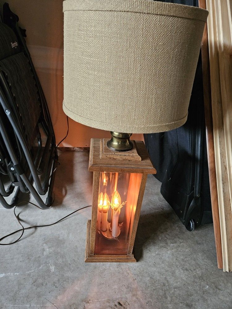 Vintage Lamp With Candle Lights