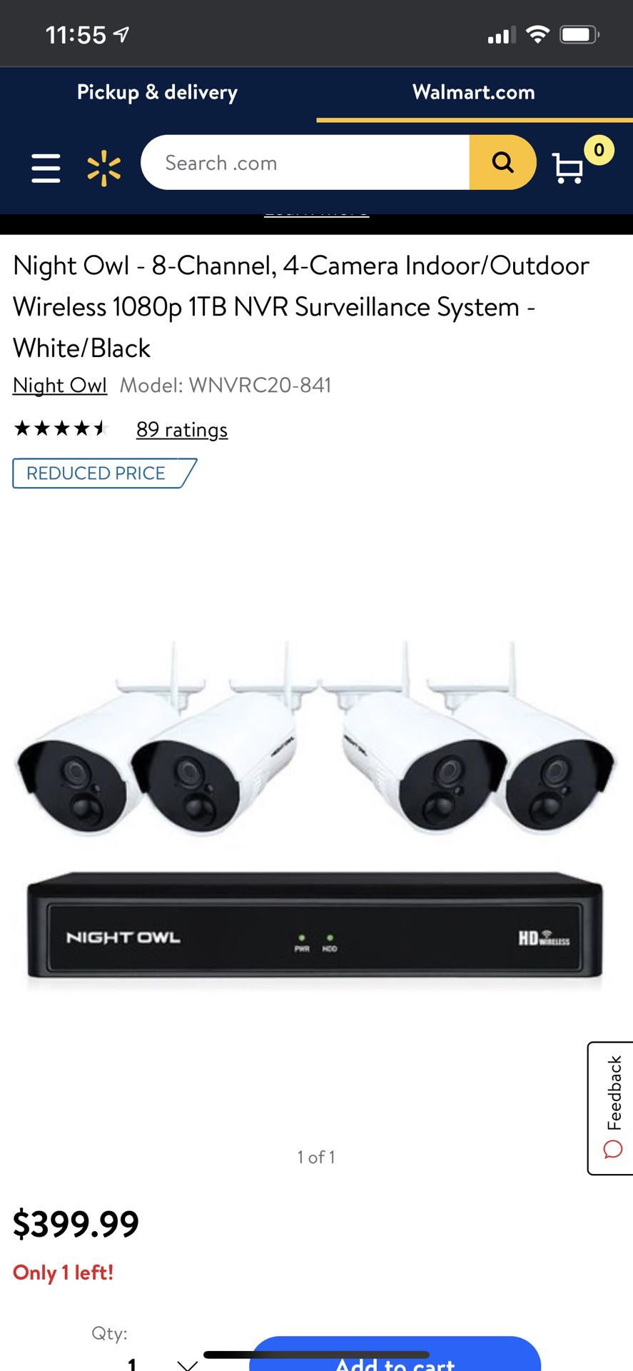 Night owl HD wireless camera
