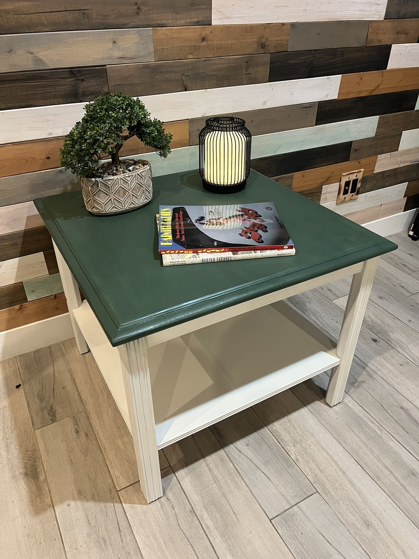 Green And White Table