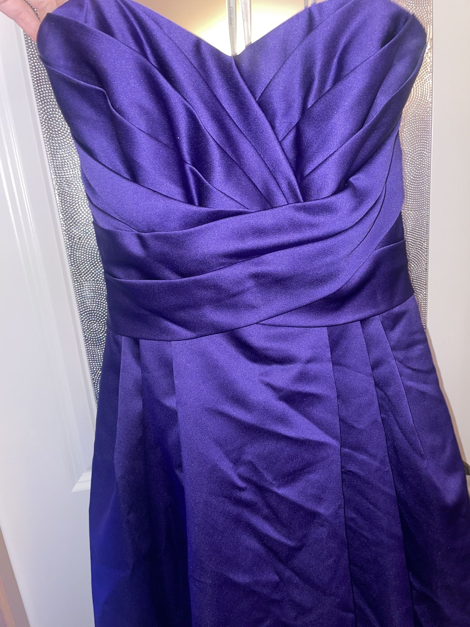 Dark Purple Bridesmaids Dress