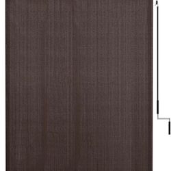 VICLLAX Premium Outdoor Roller Shade, 95% Patio Cordless Blinds with Weather Resistant Valance 6x8FT,Chocolate
