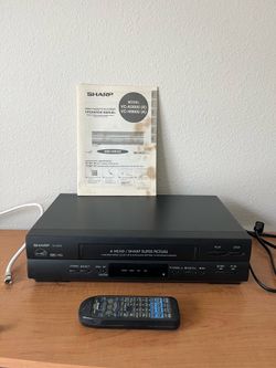 Sharp VCR Model VC-A560 with manual and remote