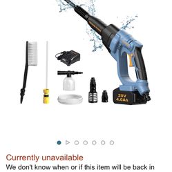 Cordless Pressure Washer 