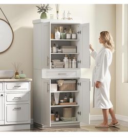 NEW KITCHEN PANTRY OR BATHROOM STORAGE ORGANIZER NEW IN BOX
