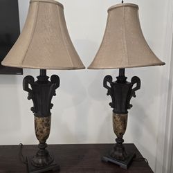 Table lamps for bedroom set. 
